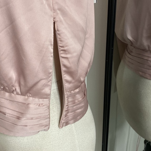 ASTR THE LABEL CARMELITA ONE SHOULDER BLOUSE SZ LARGE PALE PINK - Picture 11 of 12